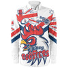 Sydney Roosters Long Sleeve Shirt - Happy Australia Day We Are One And Free V2