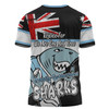 Cronulla-Sutherland Sharks T-Shirt - Happy Australia Day We Are One And Free V2