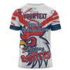 Sydney Roosters T-Shirt - Happy Australia Day We Are One And Free V2