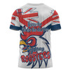 Sydney Roosters T-Shirt - Happy Australia Day We Are One And Free V2