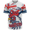 Sydney Roosters Baseball Shirt - Happy Australia Day We Are One And Free V2