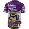 Melbourne Storm Baseball Shirt - Happy Australia Day We Are One And Free V2