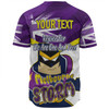 Melbourne Storm Baseball Shirt - Happy Australia Day We Are One And Free V2