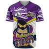 Melbourne Storm Baseball Shirt - Happy Australia Day We Are One And Free V2