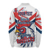 Sydney Roosters Long Sleeve Polo Shirt - Happy Australia Day We Are One And Free V2