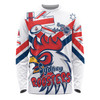 Sydney Roosters Long Sleeve T-shirt - Happy Australia Day We Are One And Free V2