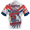 Sydney Roosters Zip Polo Shirt - Happy Australia Day We Are One And Free V2