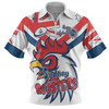 Sydney Roosters Zip Polo Shirt - Happy Australia Day We Are One And Free V2