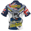 North Queensland Cowboys Zip Polo Shirt - Happy Australia Day We Are One And Free V2