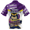 Melbourne Storm Zip Polo Shirt - Happy Australia Day We Are One And Free V2