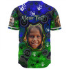 Australia Torres Strait Islands Custom Baseball Shirt - Aboriginal Dot Art Indigenous Handprints Personalised Photo Baseball Shirt
