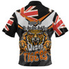 Wests Tigers Polo Shirt - Happy Australia Day We Are One And Free