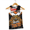 Wests Tigers Men Singlet - Happy Australia Day We Are One And Free