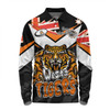 Wests Tigers Long Sleeve Polo Shirt - Happy Australia Day We Are One And Free