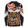 Wests Tigers Long Sleeve T-shirt - Happy Australia Day We Are One And Free