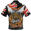 Wests Tigers Zip Polo Shirt - Happy Australia Day We Are One And Free