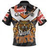 Wests Tigers Zip Polo Shirt - Happy Australia Day We Are One And Free