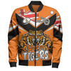 Wests Tigers Bomber Jacket - Happy Australia Day We Are One And Free V2