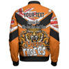 Wests Tigers Bomber Jacket - Happy Australia Day We Are One And Free V2