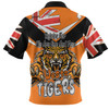 Wests Tigers Hawaiian Shirt - Happy Australia Day We Are One And Free V2