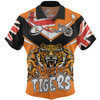 Wests Tigers Hawaiian Shirt - Happy Australia Day We Are One And Free V2