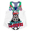 New Zealand Warriors Women Racerback Singlet - Happy Australia Day We Are One And Free V2