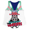 New Zealand Warriors Women Racerback Singlet - Happy Australia Day We Are One And Free V2