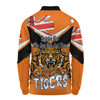 Wests Tigers Long Sleeve Polo Shirt - Happy Australia Day We Are One And Free V2