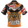 Wests Tigers Zip Polo Shirt - Happy Australia Day We Are One And Free V2