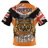Wests Tigers Zip Polo Shirt - Happy Australia Day We Are One And Free V2