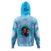 Australia Aboriginal Custom Hoodie - Believe You Can And Hold Firmly Onto Your Dreams Personalised Photo (Blue) Hoodie