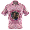 Australia Aboriginal Custom Polo Shirt - Believe You Can And Hold Firmly Onto Your Dreams Personalised Photo (Pink) Polo Shirt