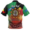 Australia Aboriginal Custom Polo Shirt - Aboriginal Keep Your Eyes On The Sun Personalised Photo Polo Shirt