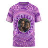 Australia Aboriginal Custom T-shirt - Believe You Can And Hold Firmly Onto Your Dreams Personalised Photo (Purple) T-shirt