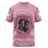 Australia Aboriginal Custom T-shirt - Believe You Can And Hold Firmly Onto Your Dreams Personalised Photo (Pink) T-shirt