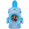Australia Aboriginal Custom Snug Hoodie - Believe You Can And Hold Firmly Onto Your Dreams Personalised Photo (Blue) Snug Hoodie