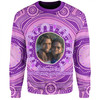 Australia Aboriginal Custom Sweatshirt - Believe You Can And Hold Firmly Onto Your Dreams Personalised Photo (Purple) Sweatshirt