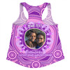 Australia Aboriginal Custom Women Racerback Singlet - Believe You Can And Hold Firmly Onto Your Dreams Personalised Photo (Purple) Women Racerback Singlet