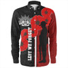 Australia Anzac Day Long Sleeve Shirt - Lest We Forget Remebrance Day (Black) Long Sleeve Shirt