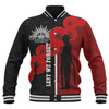 Australia Anzac Day Baseball Jacket - Lest We Forget Remebrance Day (Black) Baseball Jacket