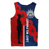 Australia Anzac Day Men Singlet - Lest We Forget Remebrance Day (Blue) Men Singlet