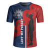 Australia Anzac Day Rugby Jersey - Lest We Forget Remebrance Day (Blue) Rugby Jersey