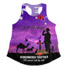 Australia Anzac Day Women Racerback Singlet - Anzac Day We Served Side By Side Women Racerback Singlet