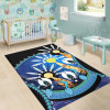 Australia Torres Strait Area Rug - Dhari Mask In Plam Tree