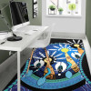 Australia Torres Strait Area Rug - Dhari Mask In Plam Tree