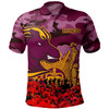 Brisbane Broncos Polo Shirt - Brisbane Broncos Anzac Day Lest We Forget