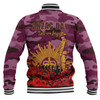 Brisbane Broncos Baseball Jacket - Brisbane Broncos Anzac Day Lest We Forget