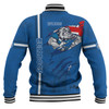 Canterbury-Bankstown Bulldogs Baseball Jacket - Happy Australia Day Flag Scratch Style