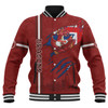 St. George Illawarra Dragons Baseball Jacket - Happy Australia Day Flag Scratch Style