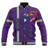 Melbourne Storm Baseball Jacket - Happy Australia Day Flag Scratch Style